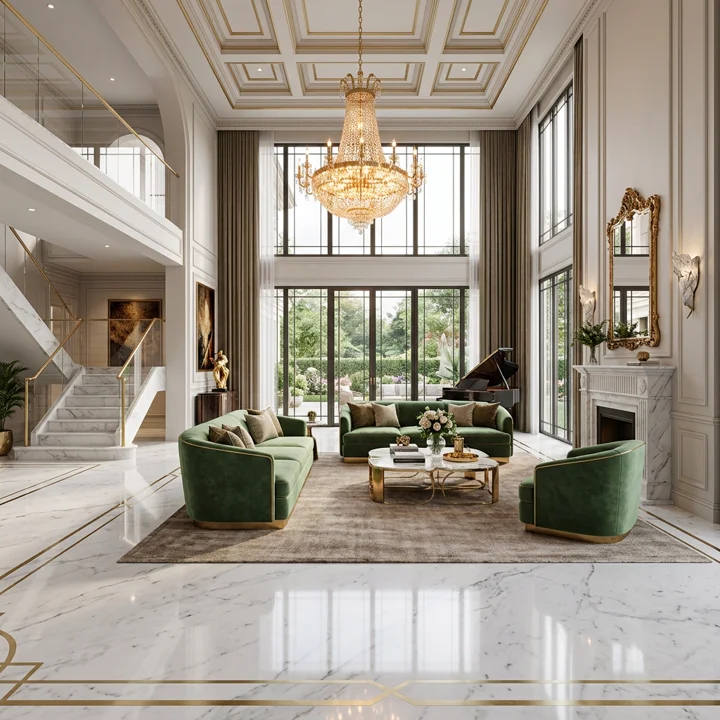Luxury interior design style render